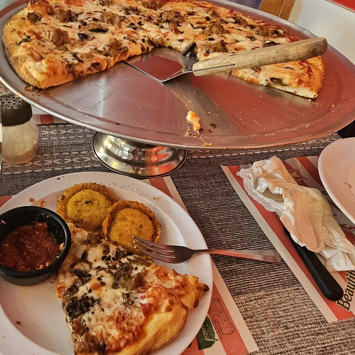 Sausage and Mushroom Pizza