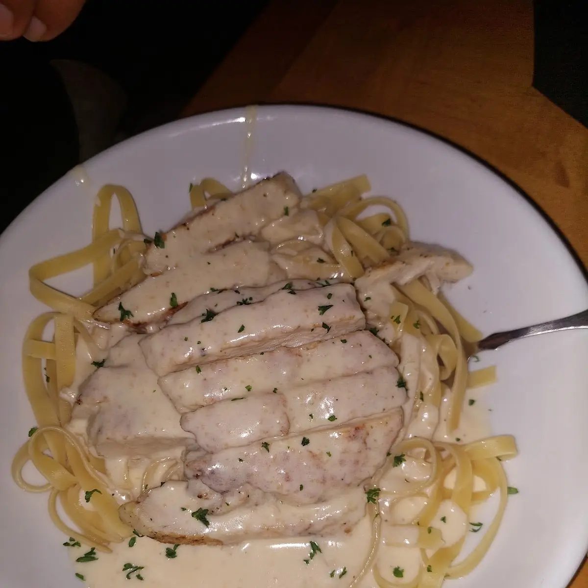 Fettuccine Alfredo with Chicken