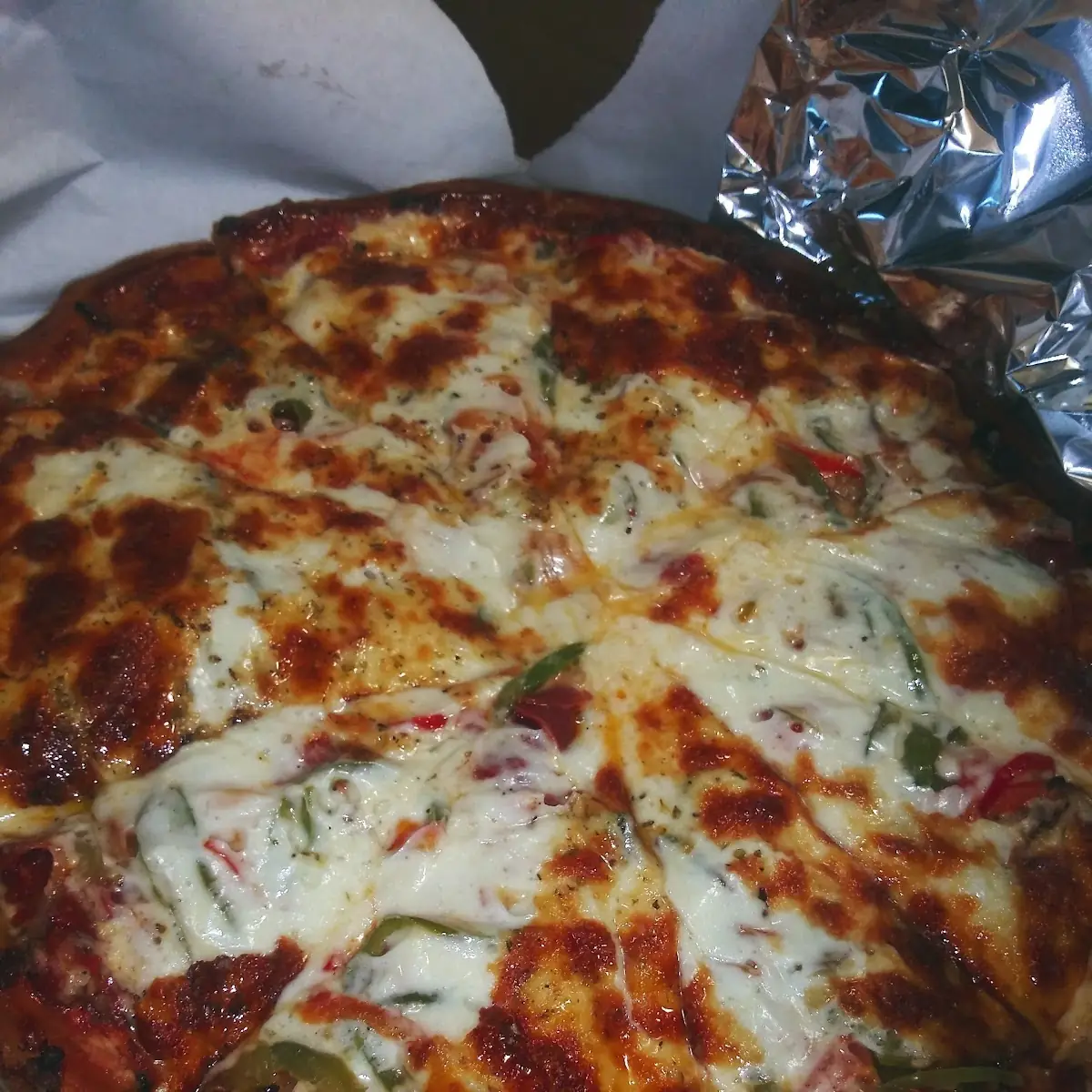 Deep Dish Sausage and Pepperoni Pizza