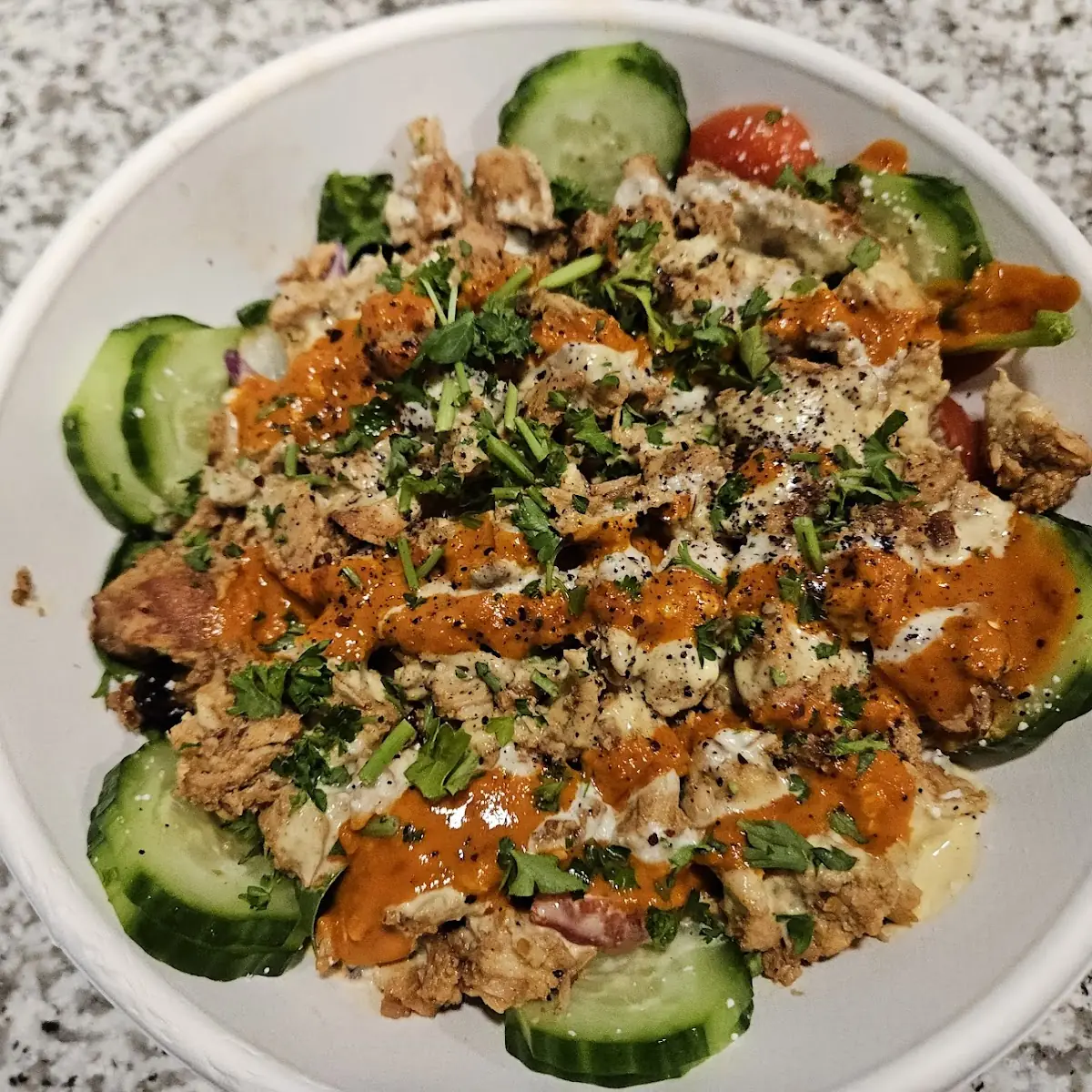 Bowl with Chicken Shawarma