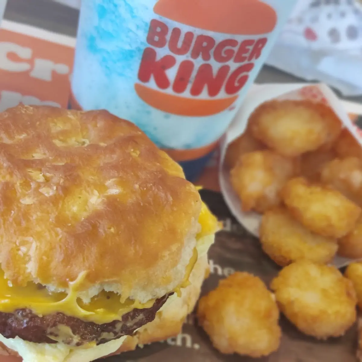 Sausage Biscuit and Hash Browns