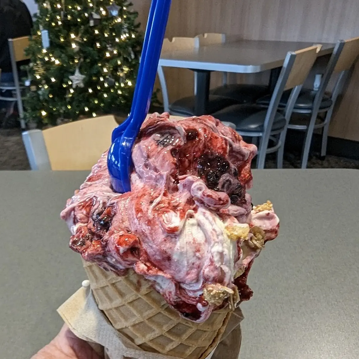 Blackberry Cobbler Custard