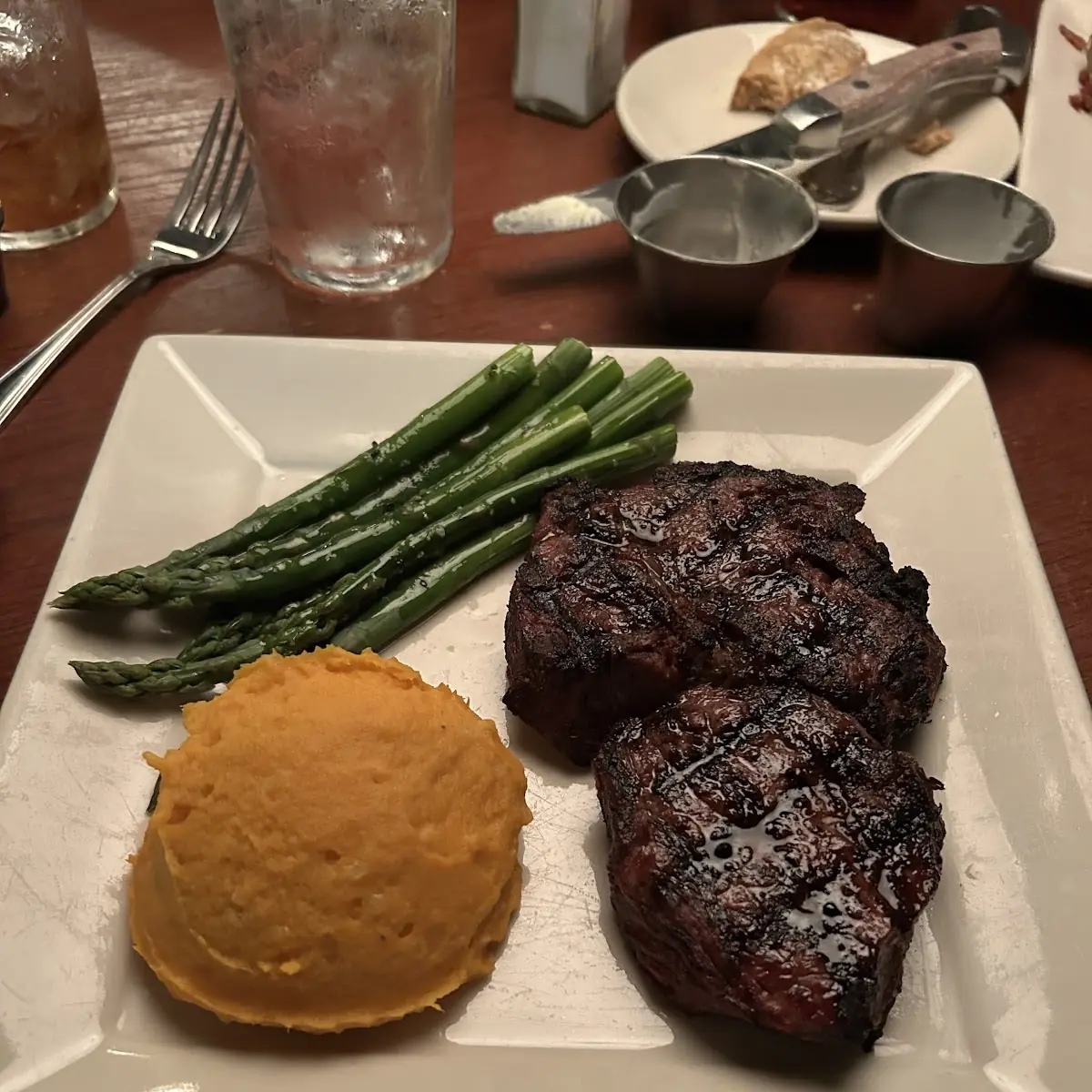 Teriyaki Steak with Mashed Sweet Potato