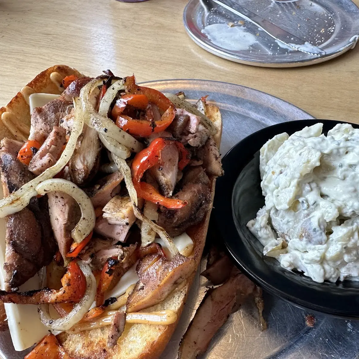 Chicken Philly Sandwich & Loaded Potato Salad
