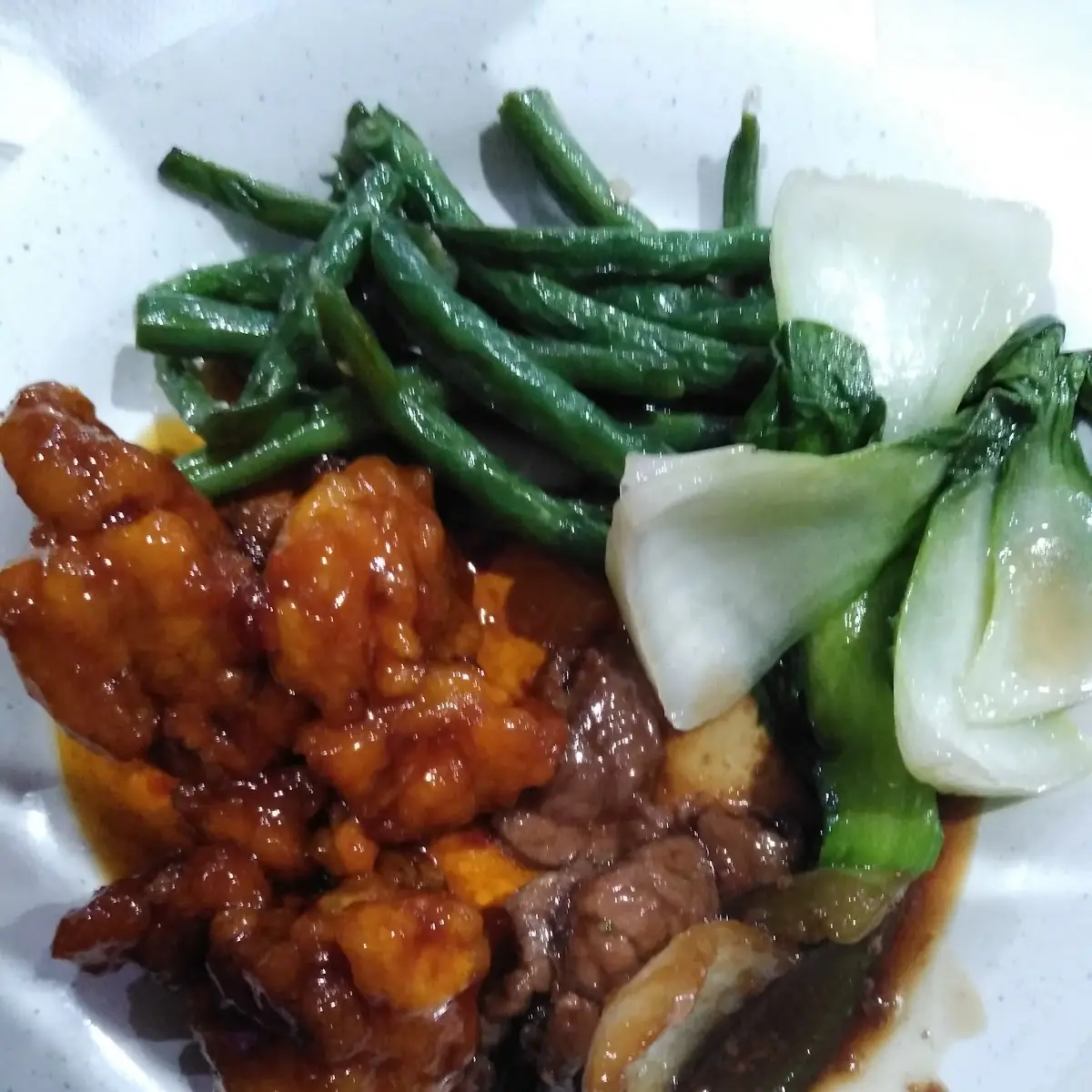 General TSO Chicken with Bok Choy
