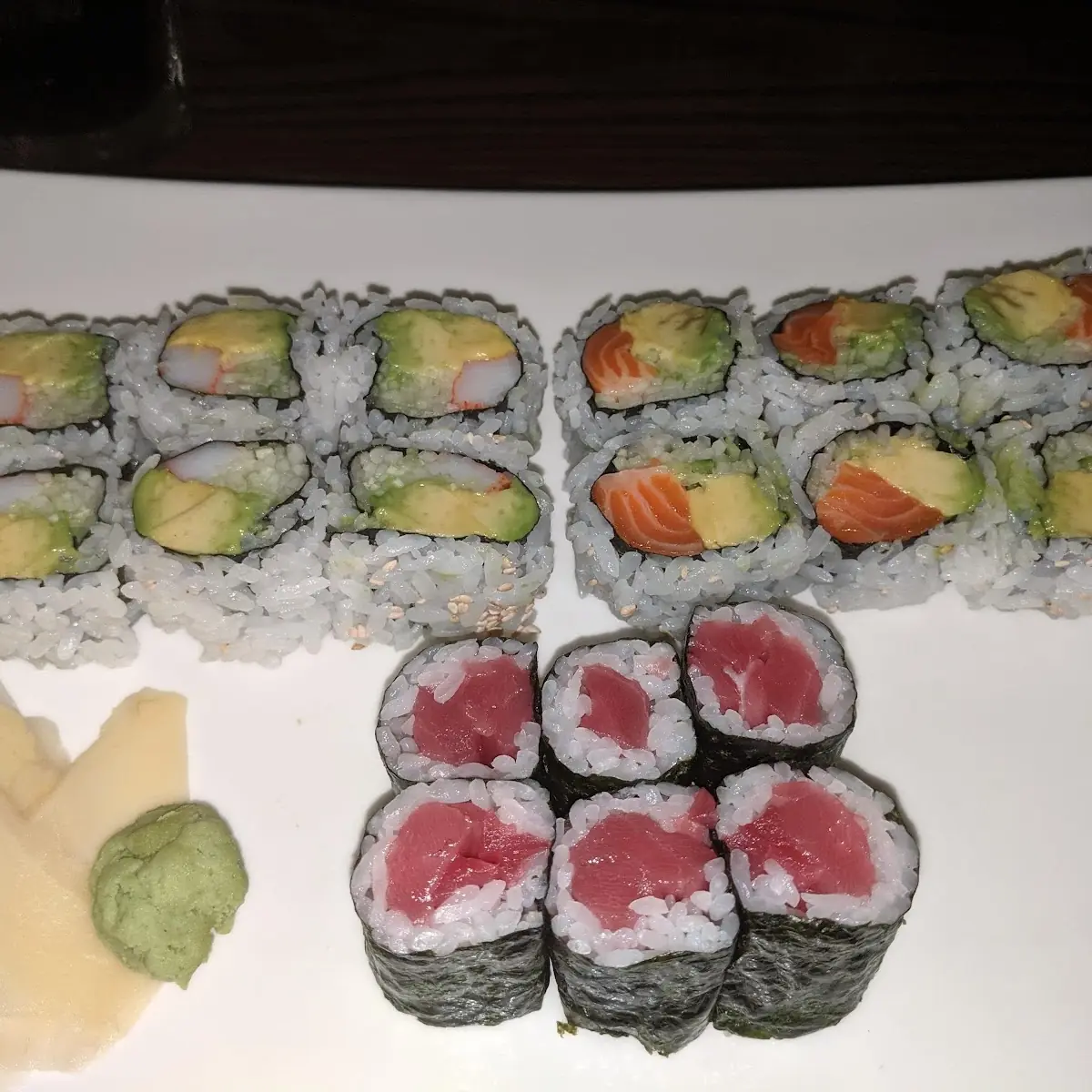 California Roll Alaska Roll Tuna Roll