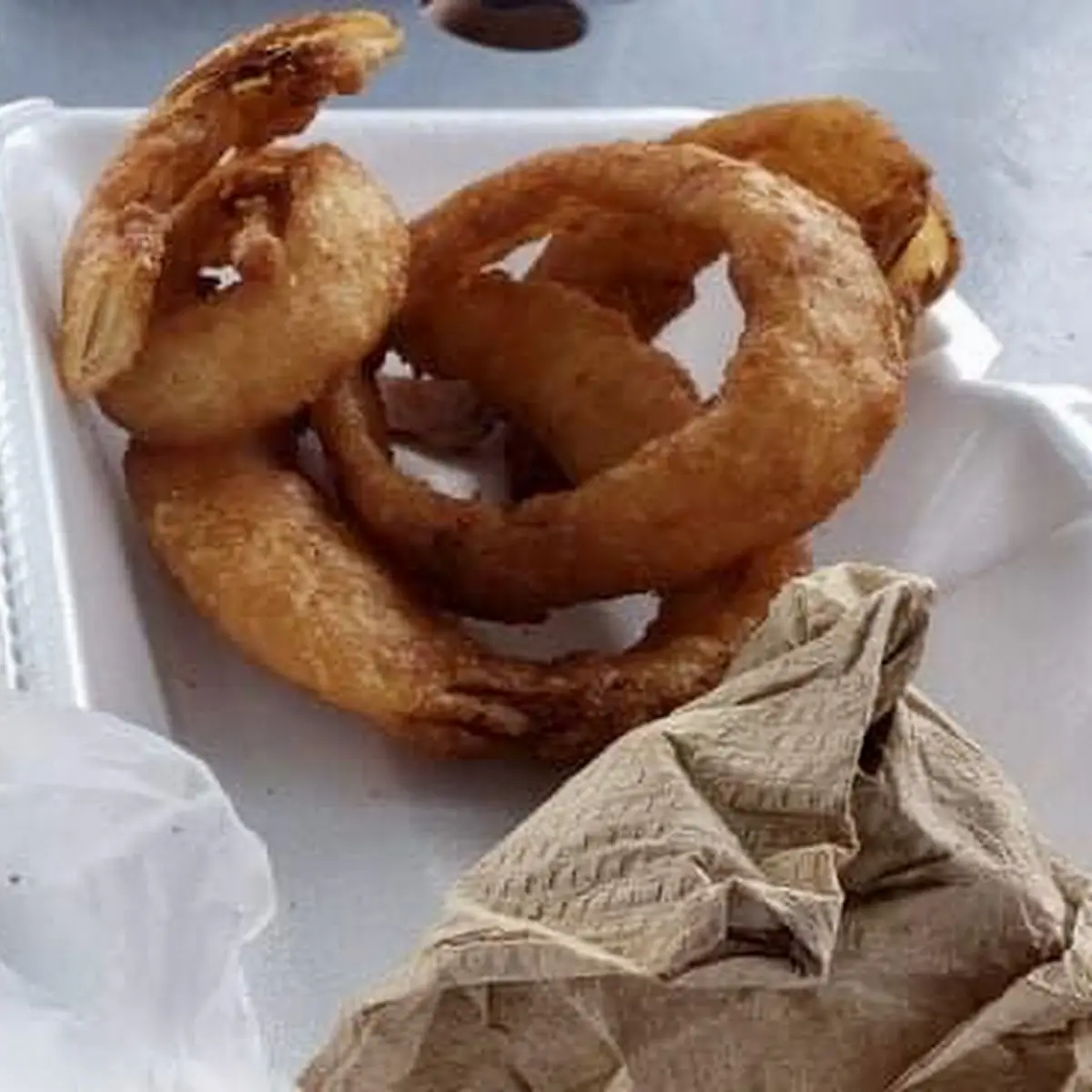 Cheeseburger & Onion Rings