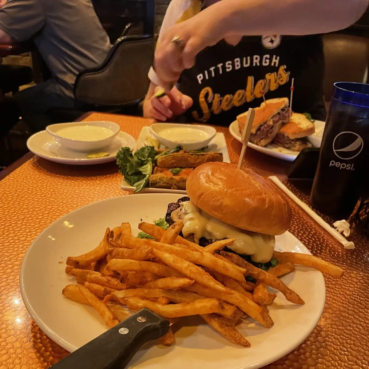 Mushroom Swiss Burger