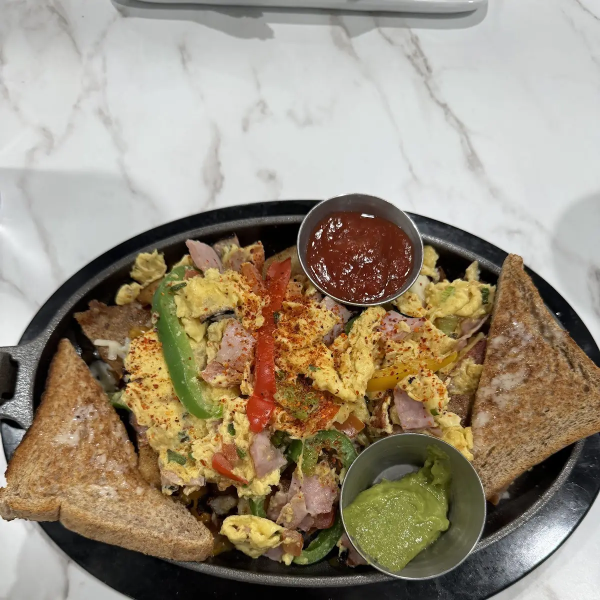 Mexi Scramble Egg Skillet, The Morrison Café+Kitchen+Bar