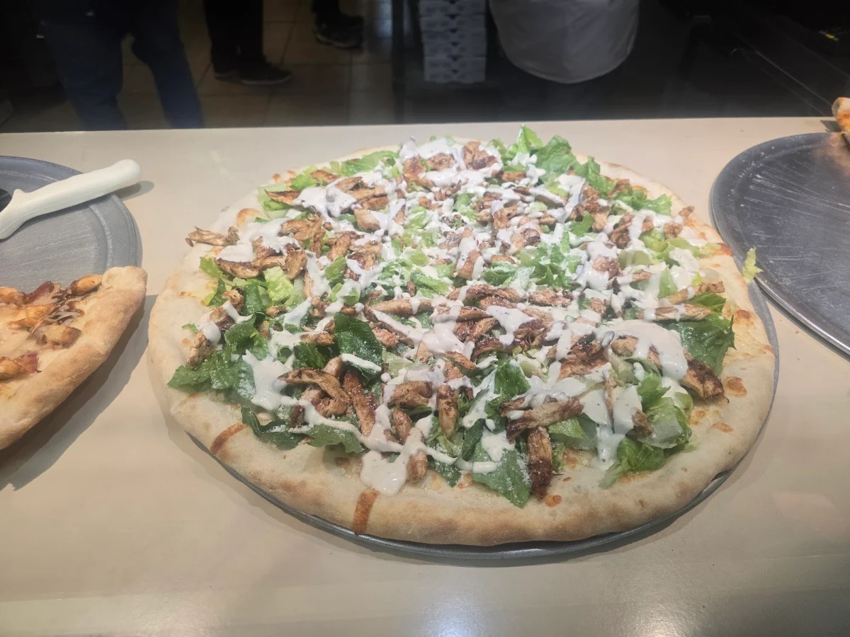 Chicken Caesar Salad Pizza