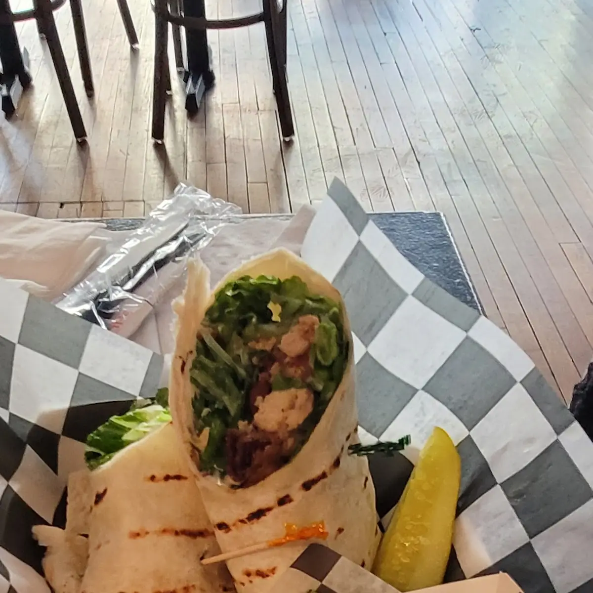 Chicken and Pork Belly Wrap