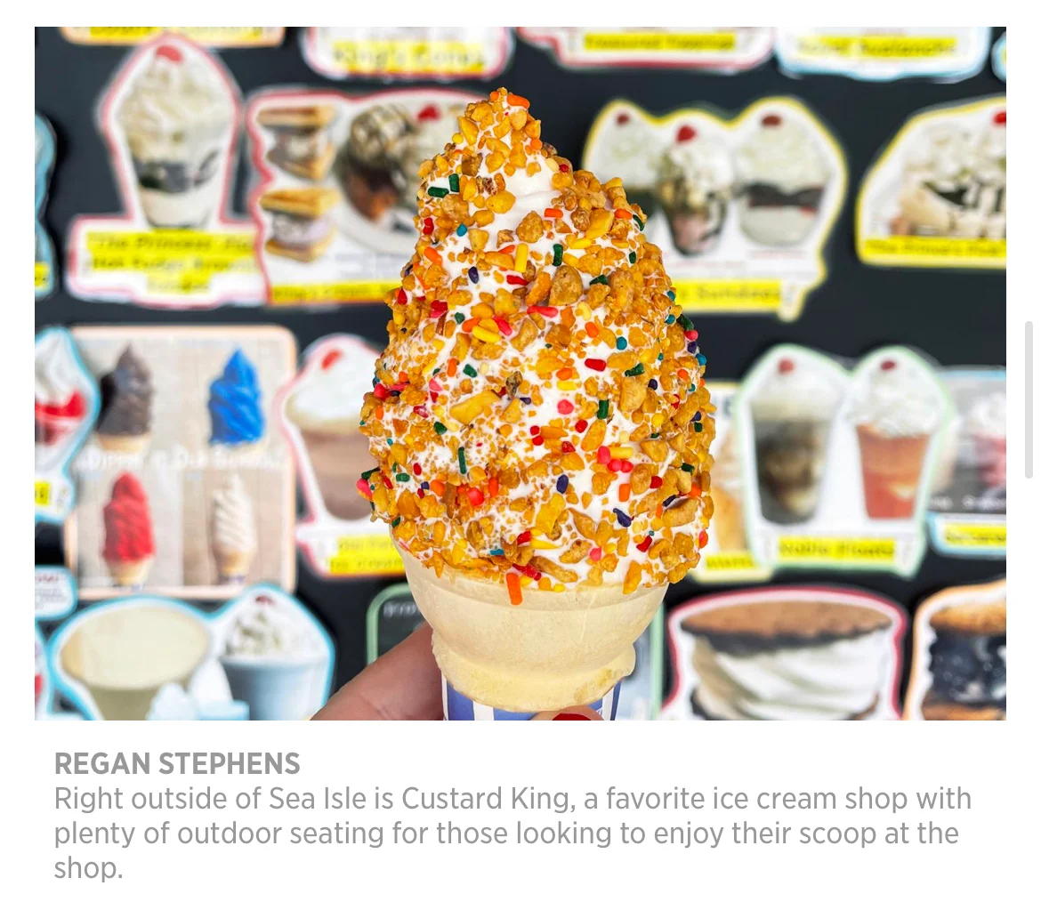 Hand Dipped Ice Creams Topped with Fresh