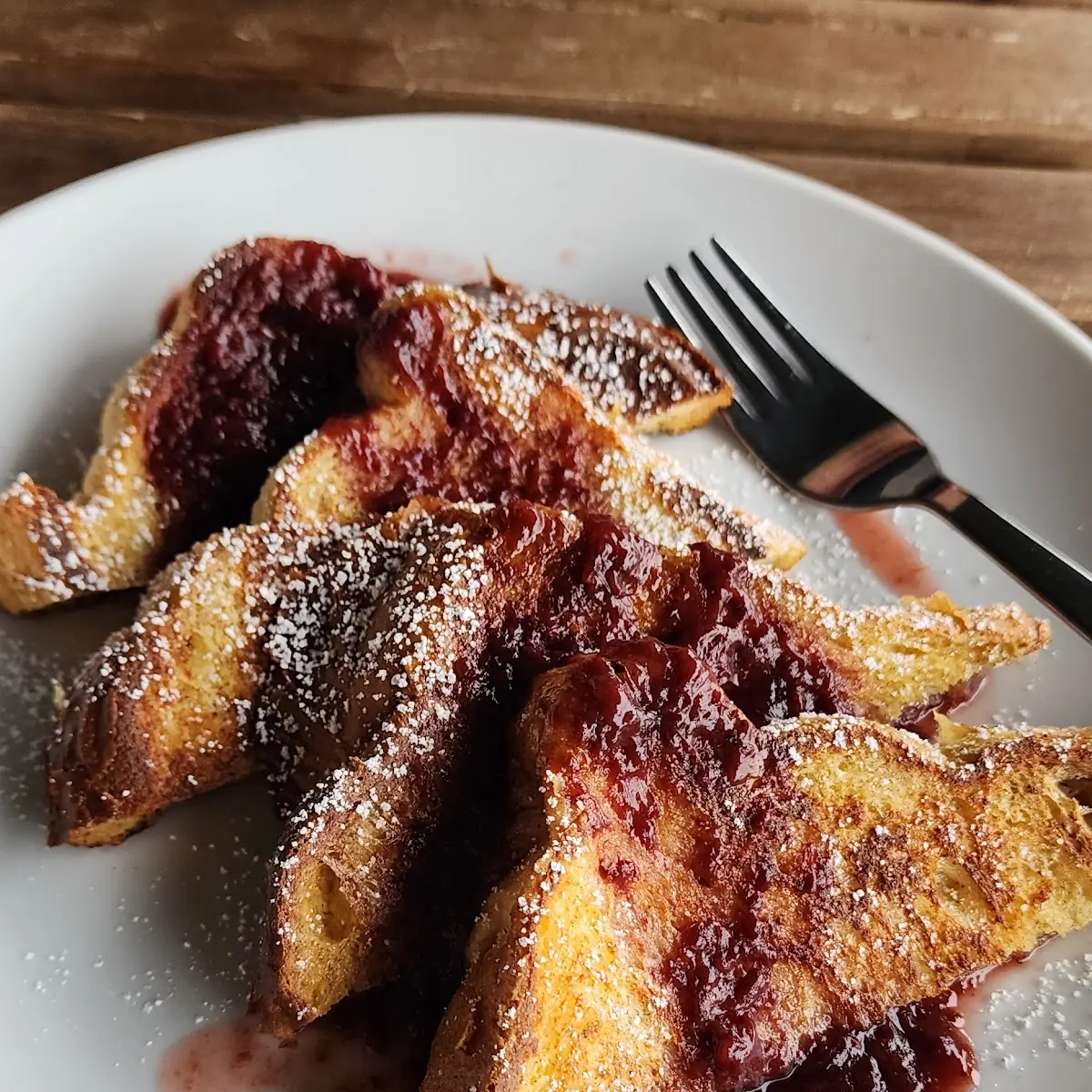 French Toast with Fruit Compote