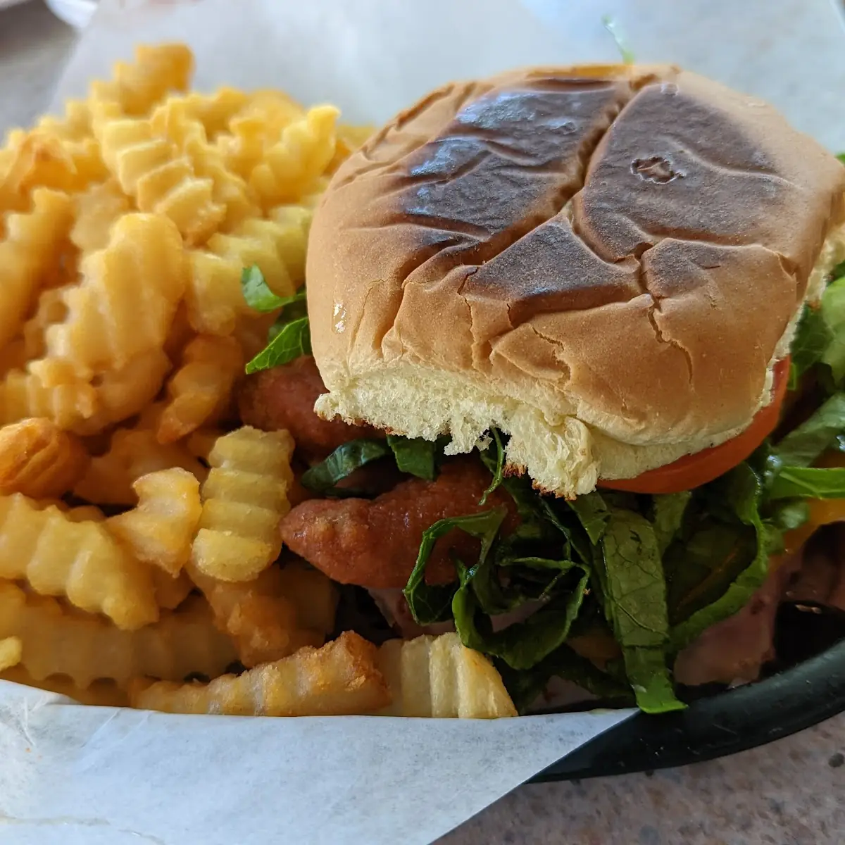 Buffalo Fried Chicken Salad