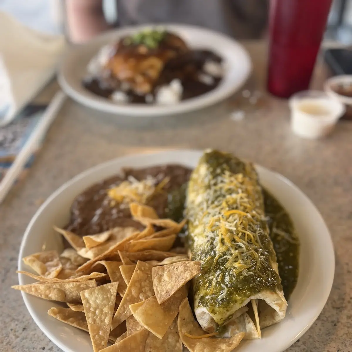 Smothered Green Burrito