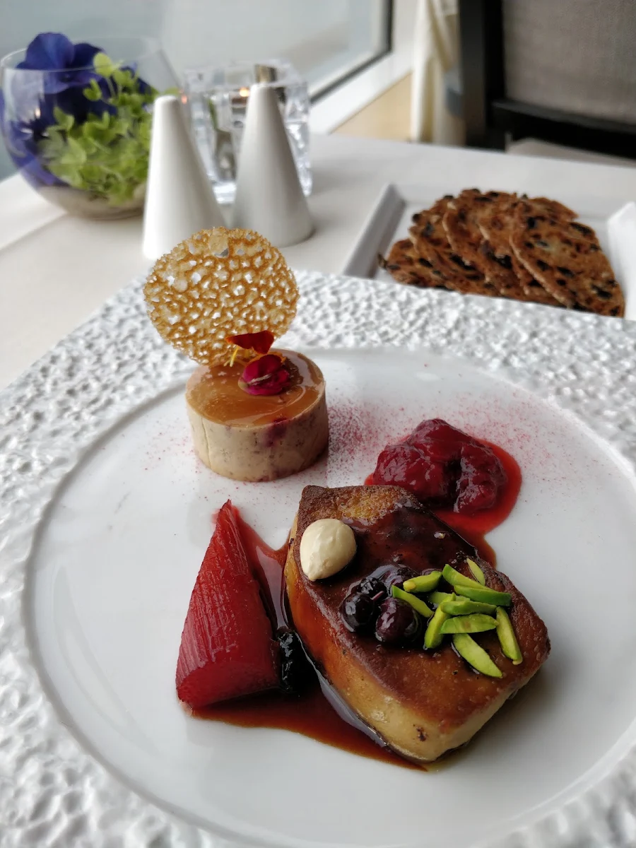Duo of Foie Gras, Five Sails Restaurant