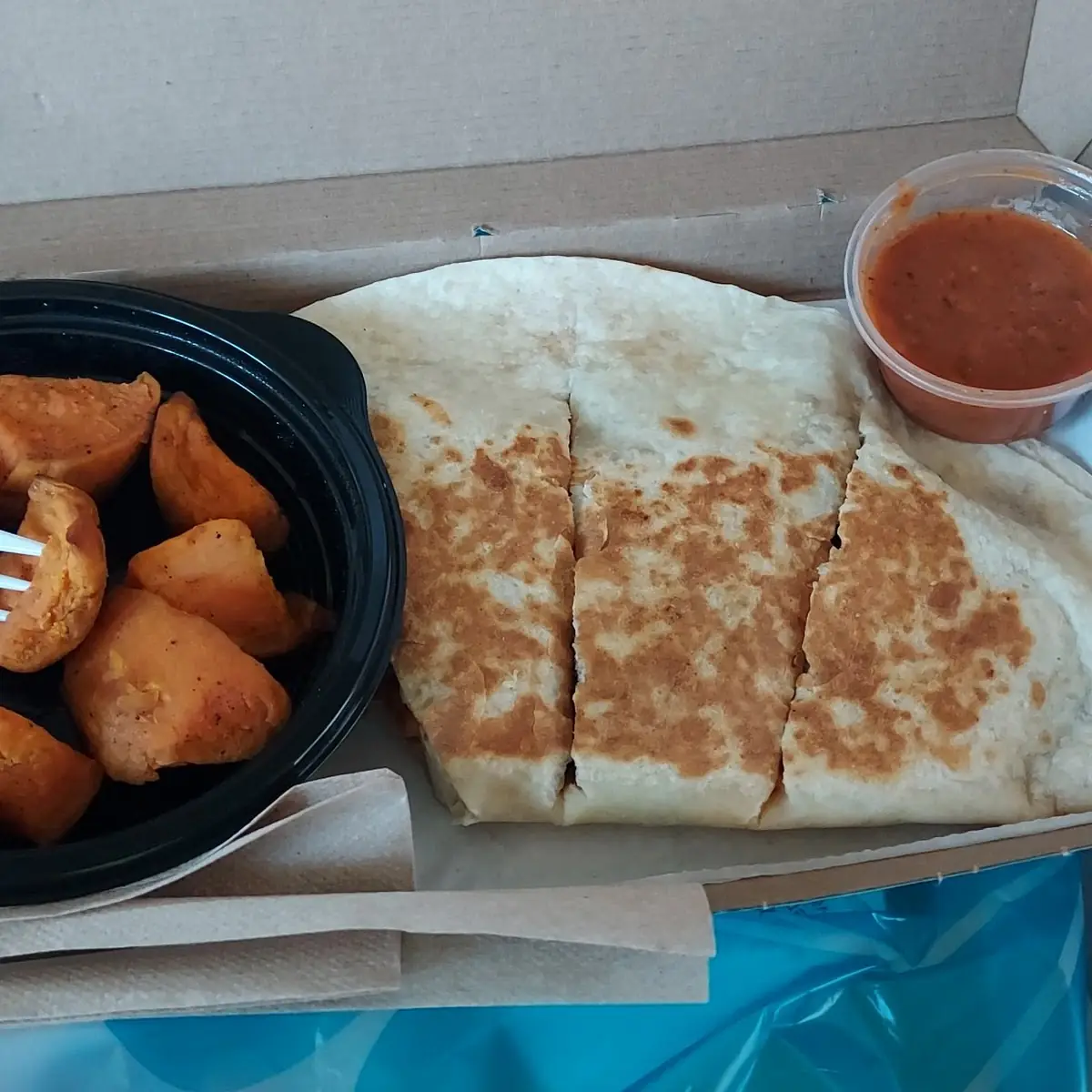 Santa Fe Chicken and Cheese Quesadilla