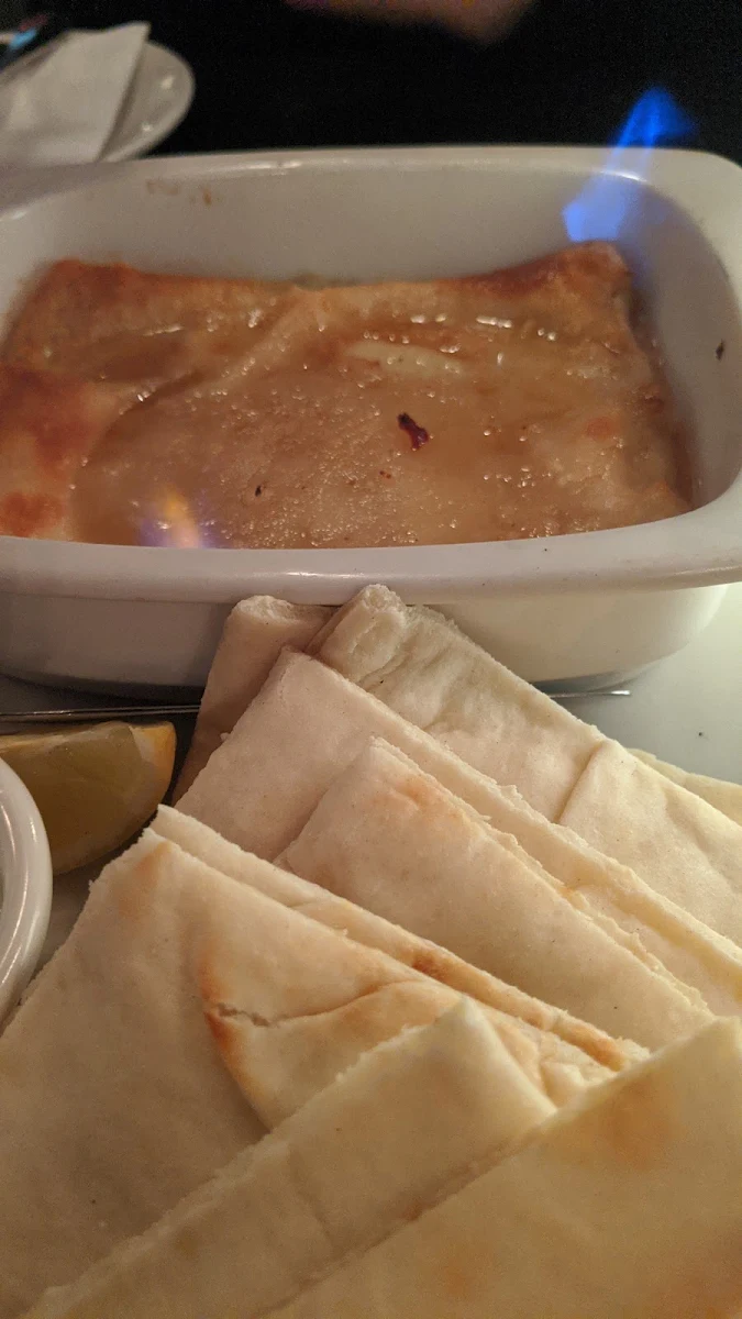 Flaming Saganaki
