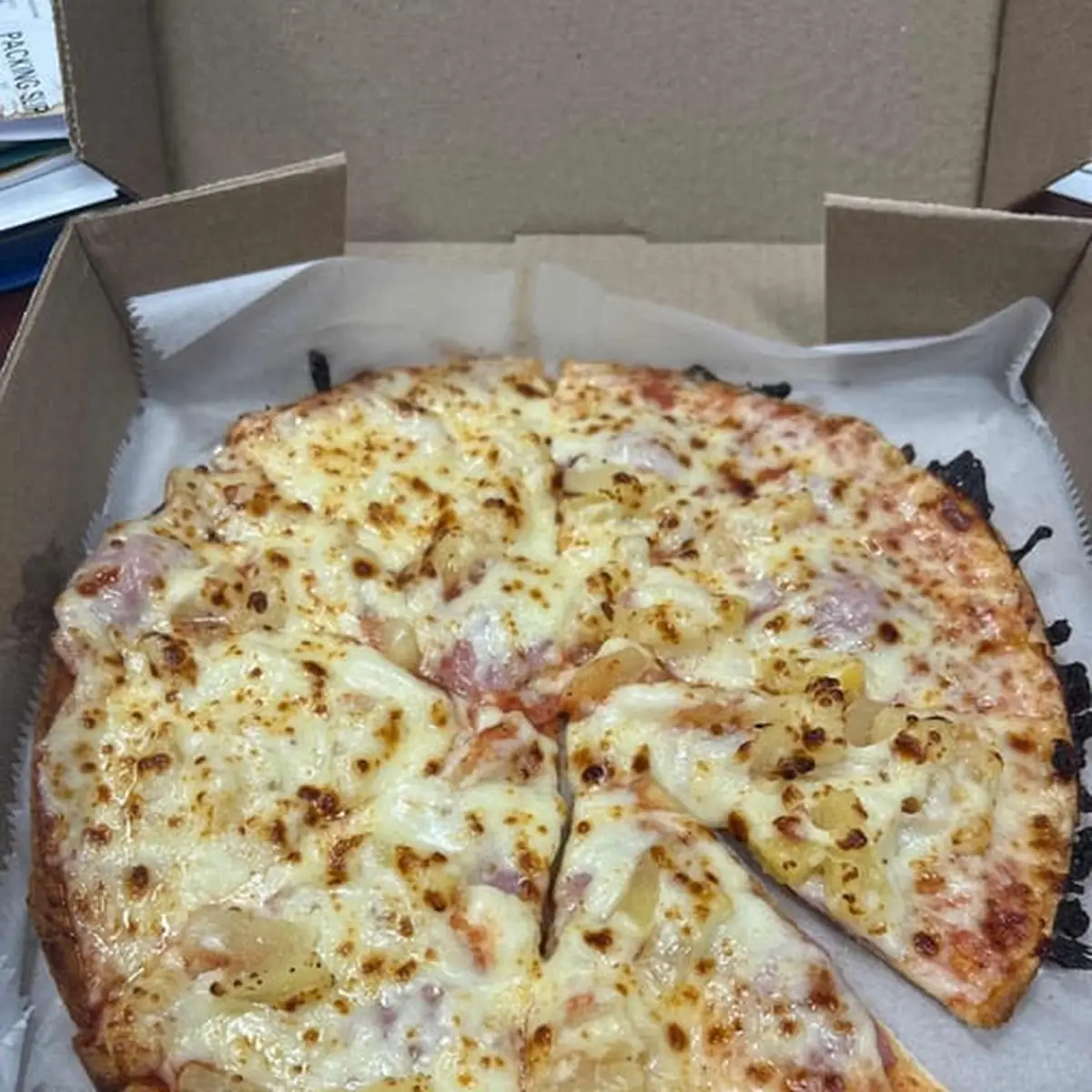 Thin Crust Bacon Pizza