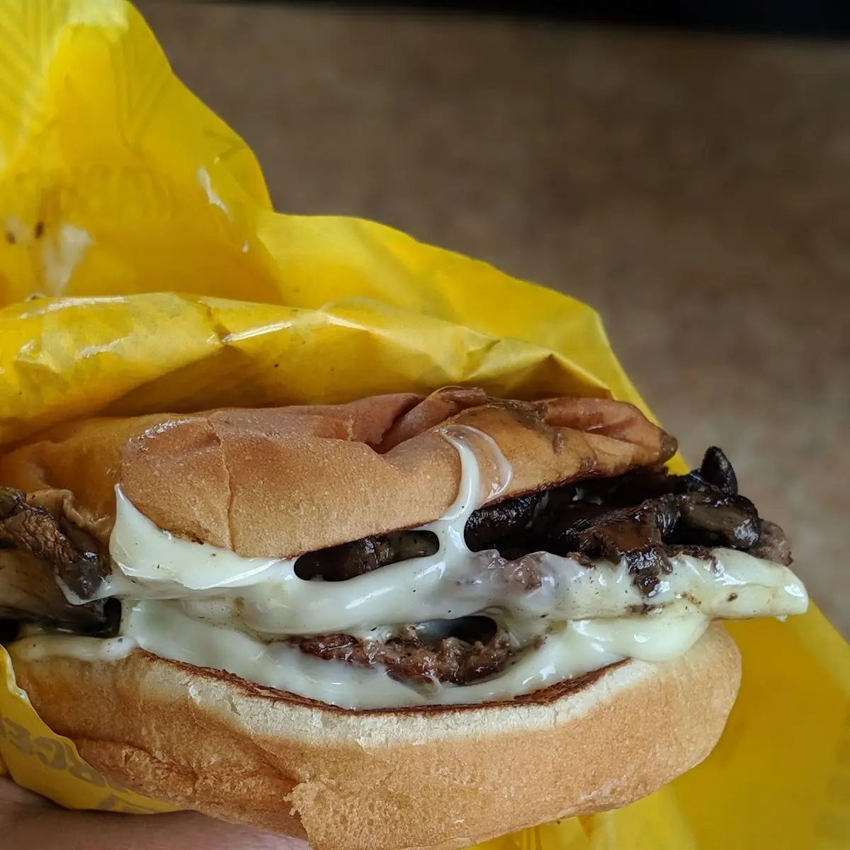 Mushroom Swiss Burger
