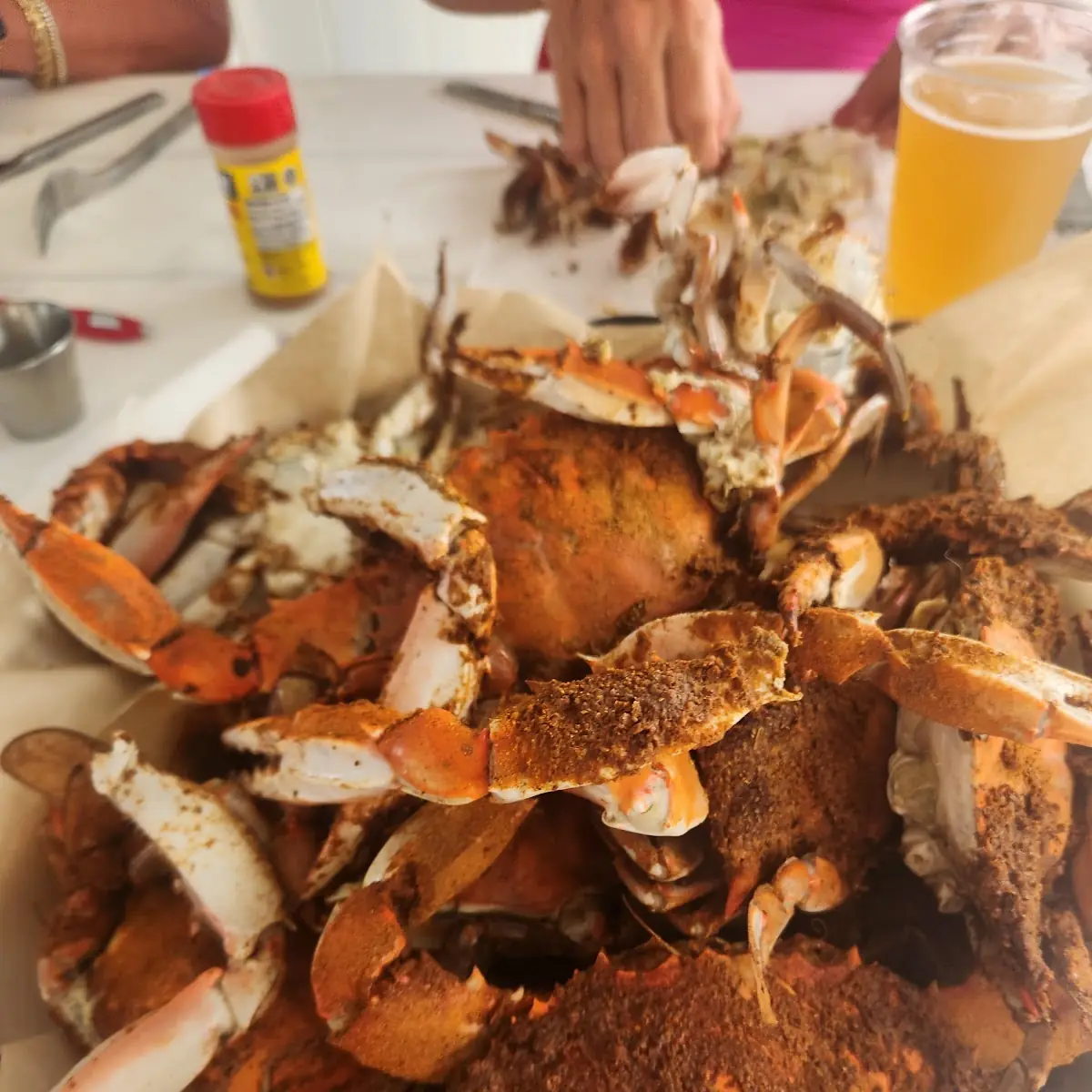 Steamed Blue Crabs with Seasoning