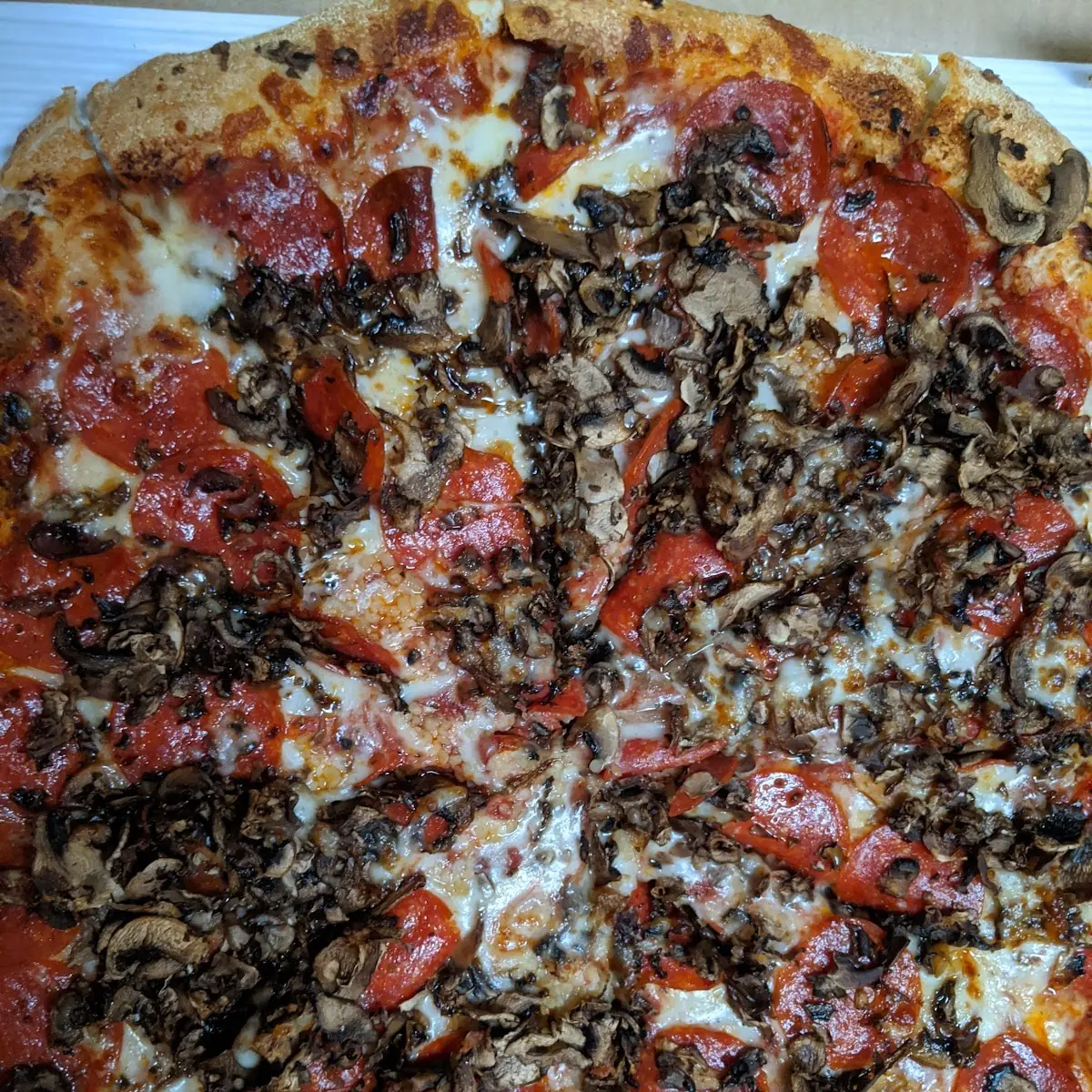 Pepperoni and Mushroom Pizza
