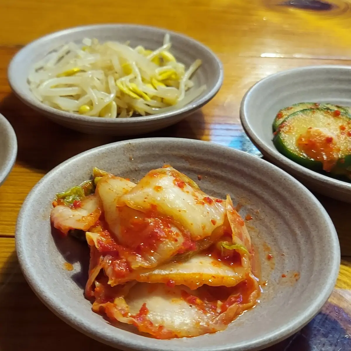 Kimchi Bean Sprouts Cucumber Salad