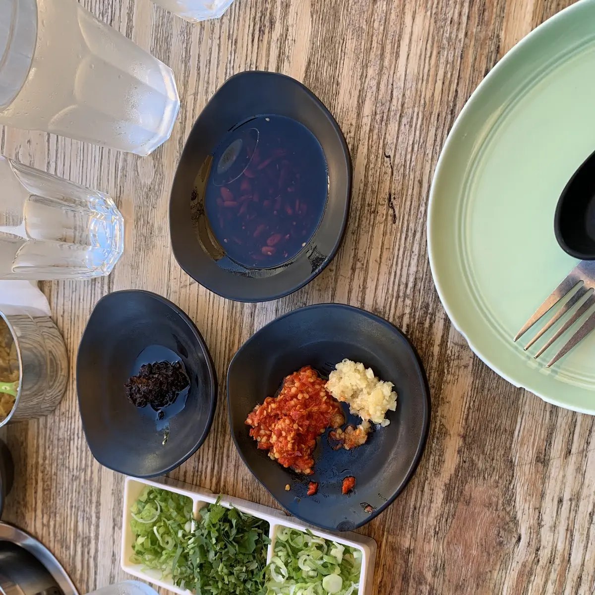 Soya Sauce and Green Spring Onion Coriander