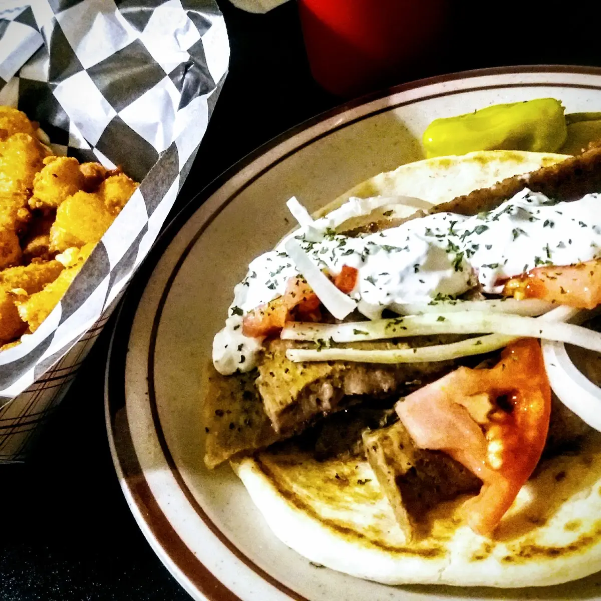 Gyro Plate & Cheese Curds