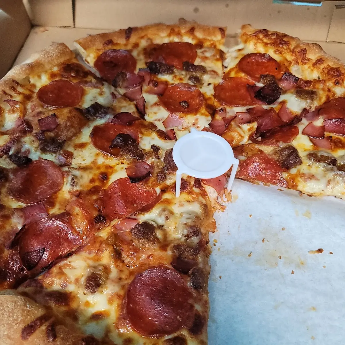 Three Meat Lover Pizza An