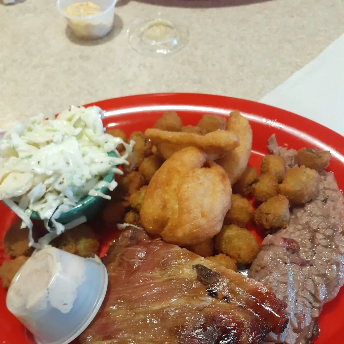 Pork Ribs and Brisket Plate
