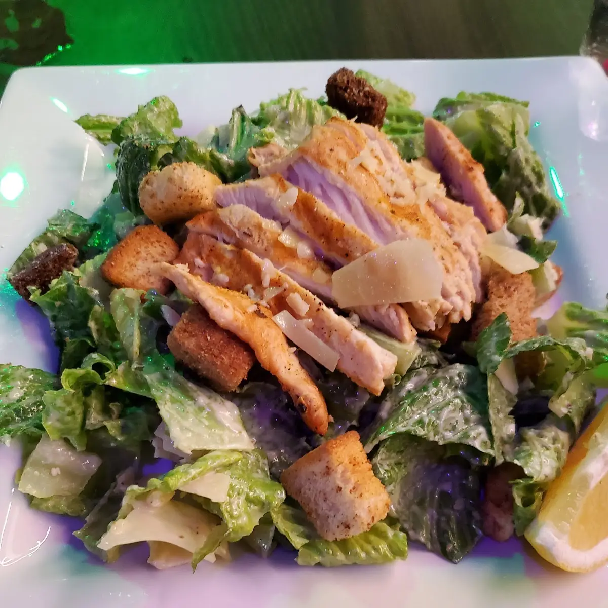Blackened Salmon Caesar Salad