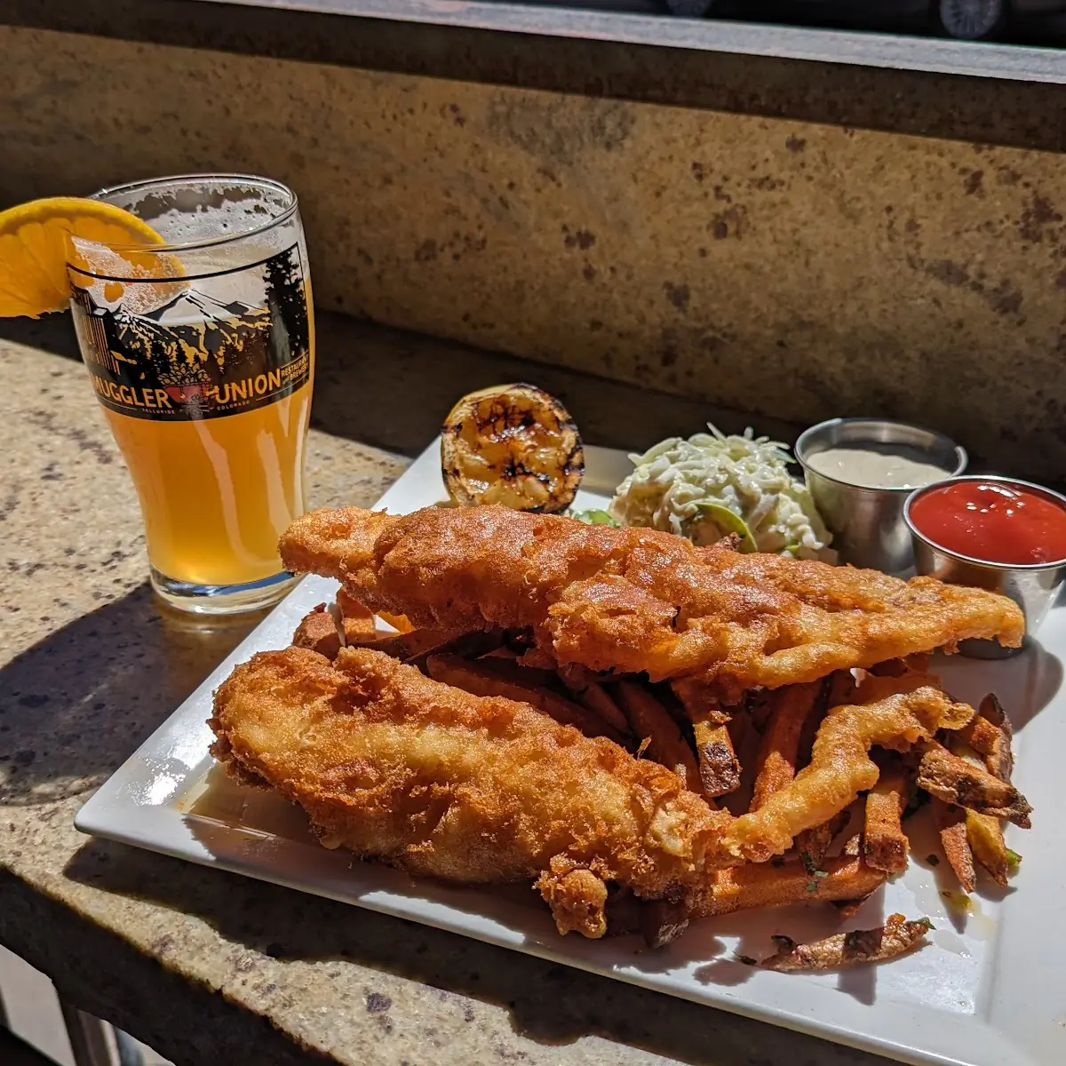 English Pub Style Fish and Chips