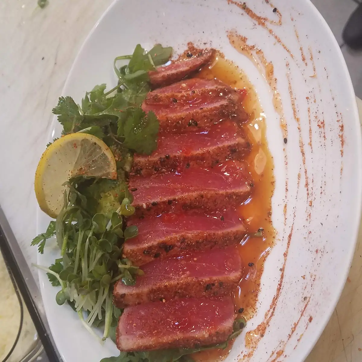 Tuna Tataki with Arugula Salad