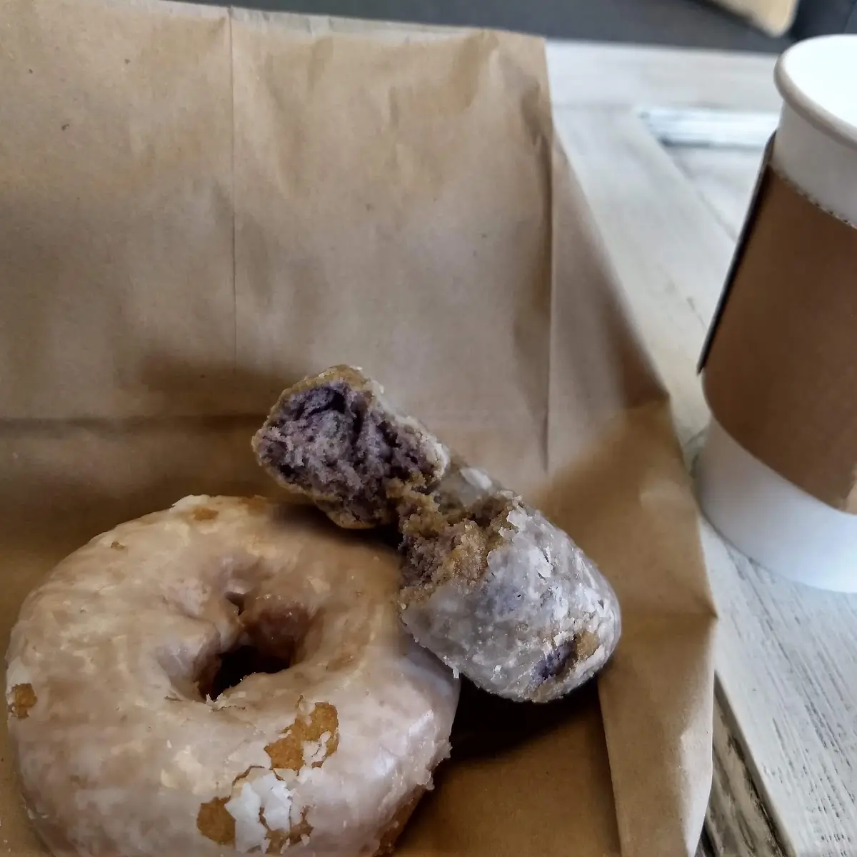 Apple Crisp and Blueberry Cake Doughnuts