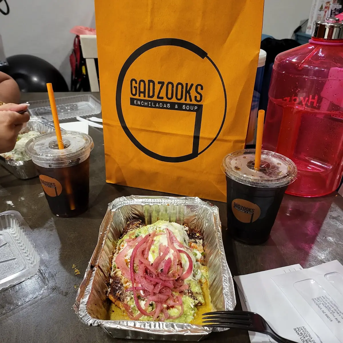 Two Enchiladas Short Rib Eye Steak