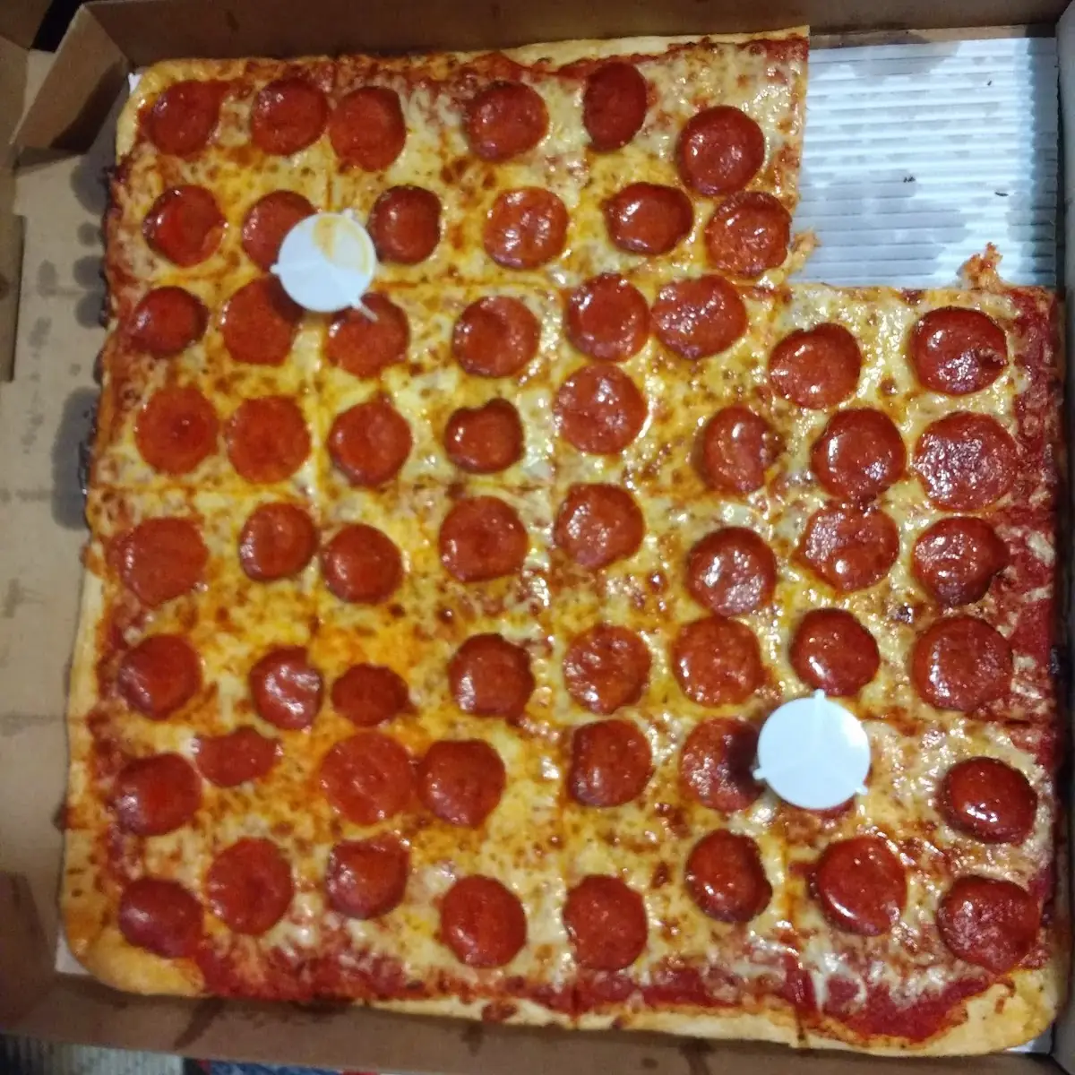 Square Thin Crust Pepperoni
