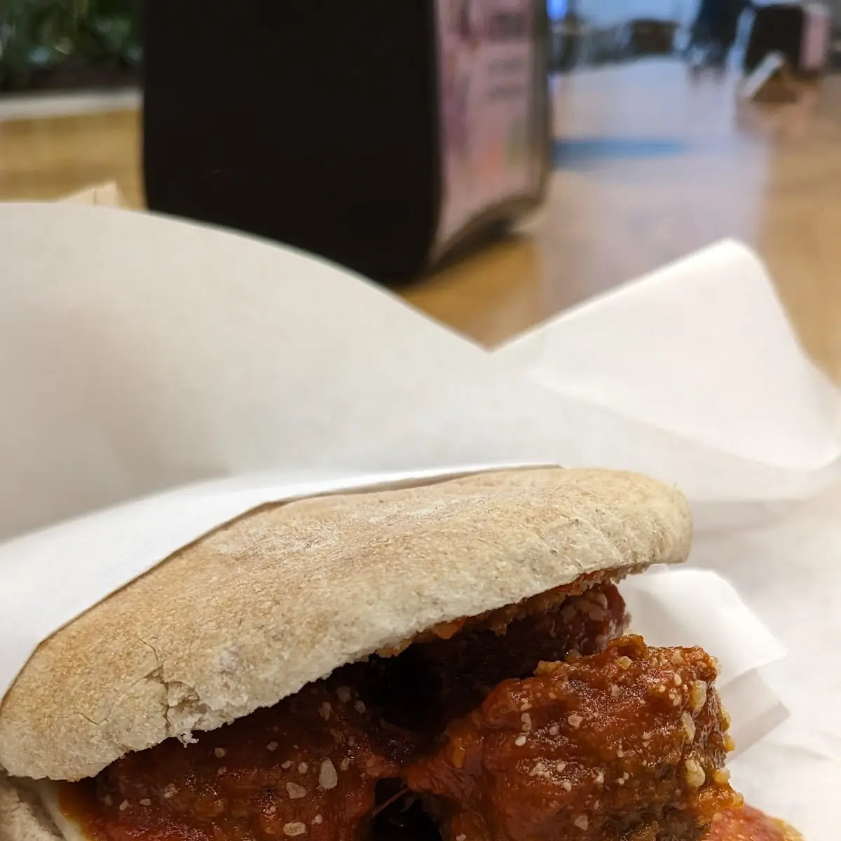 Impossible Meatball Sandwich