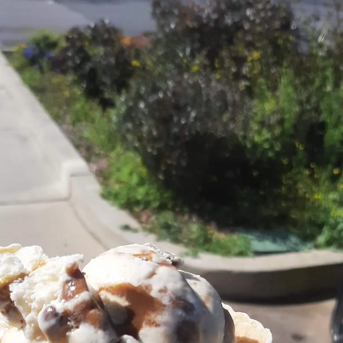 Pecan Caramel Ice Cream Cone