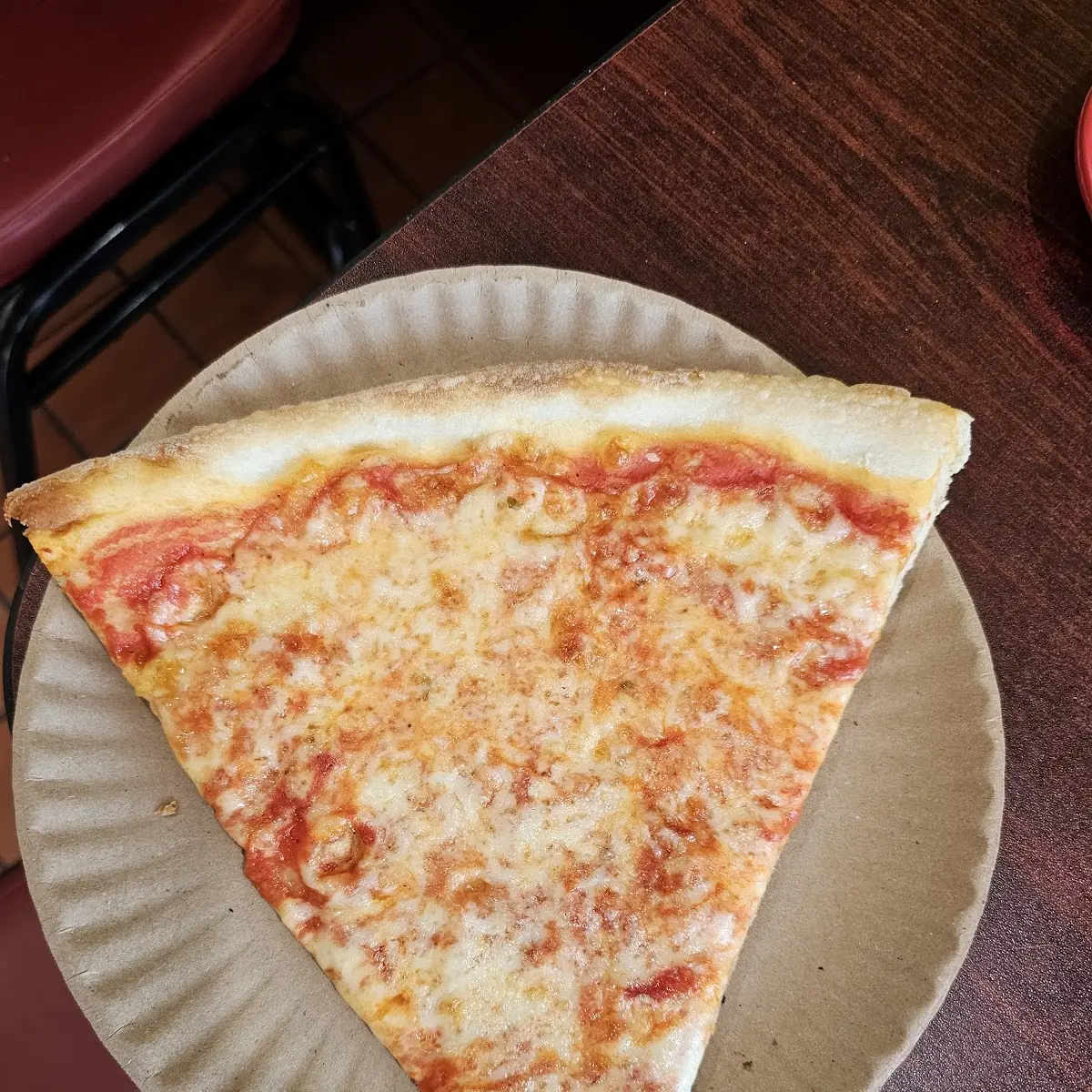 Plain Cheese Pizza Slice