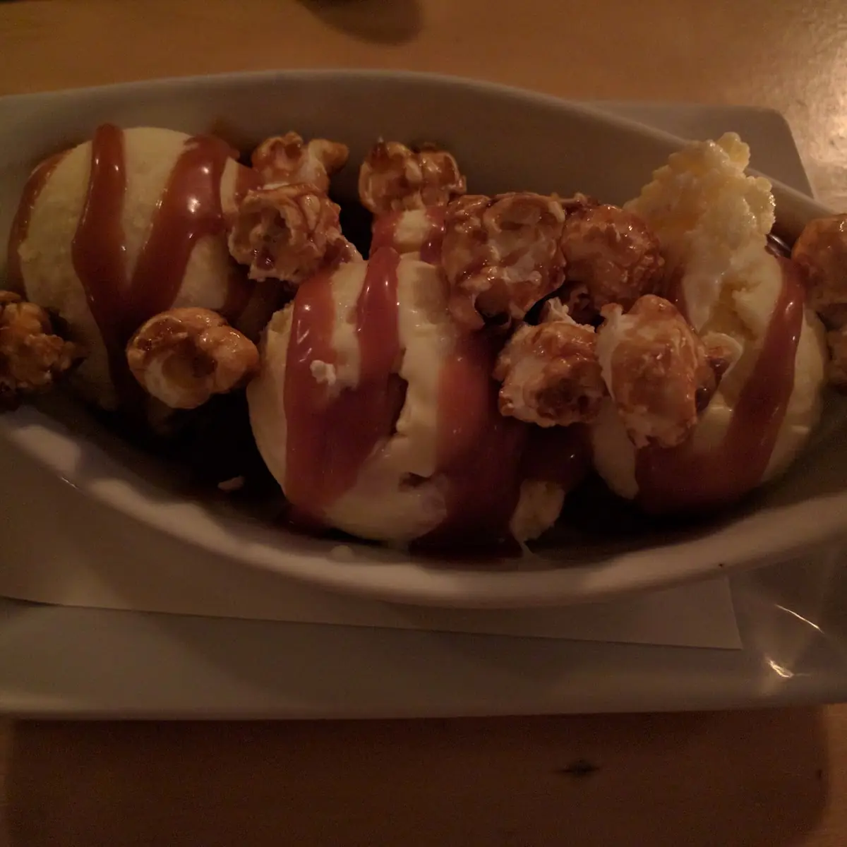 Cracker Jack Ice Cream Sundae