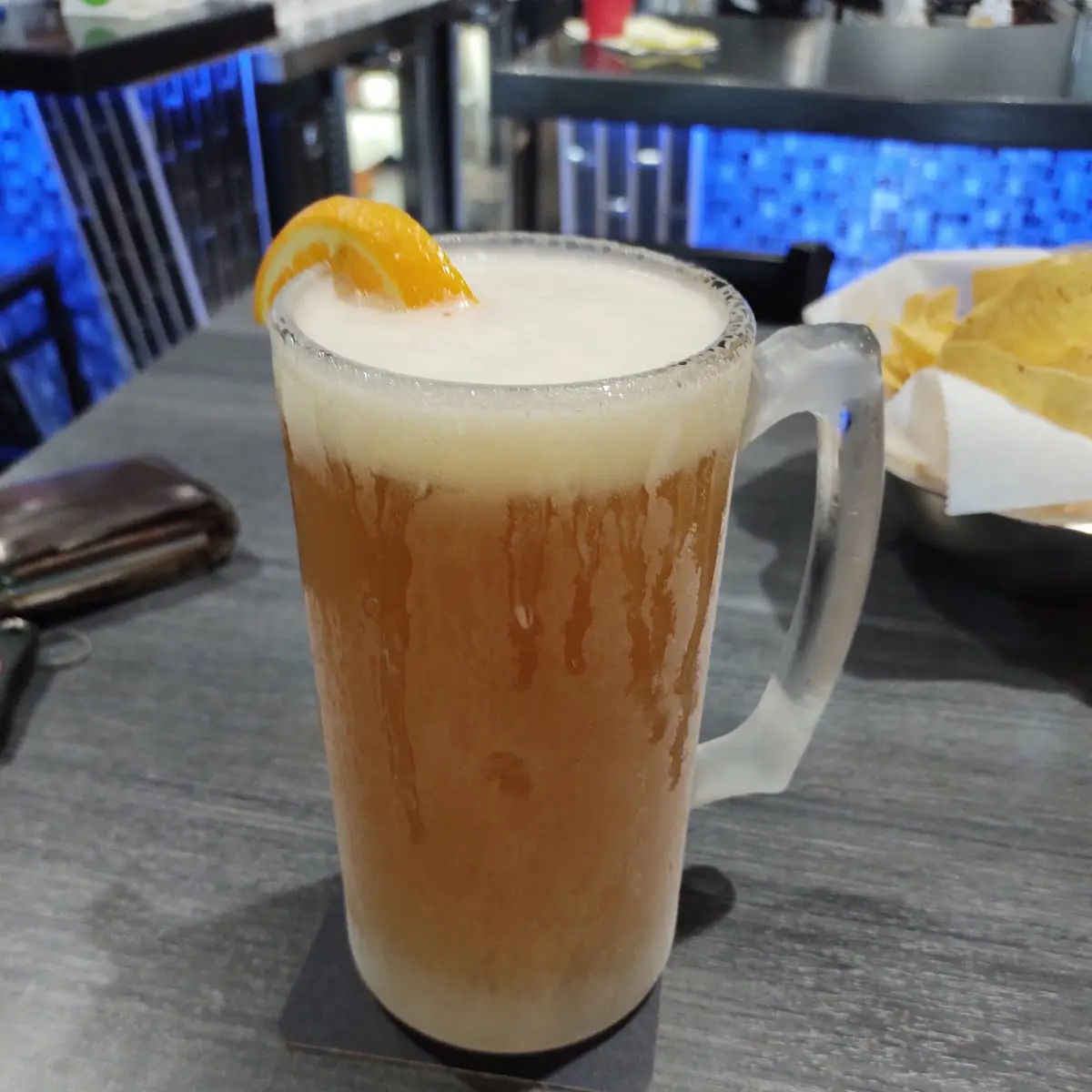 Blue Moon in a Frosty Mug
