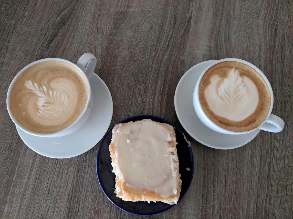 Coffee and Cinnamon Roll