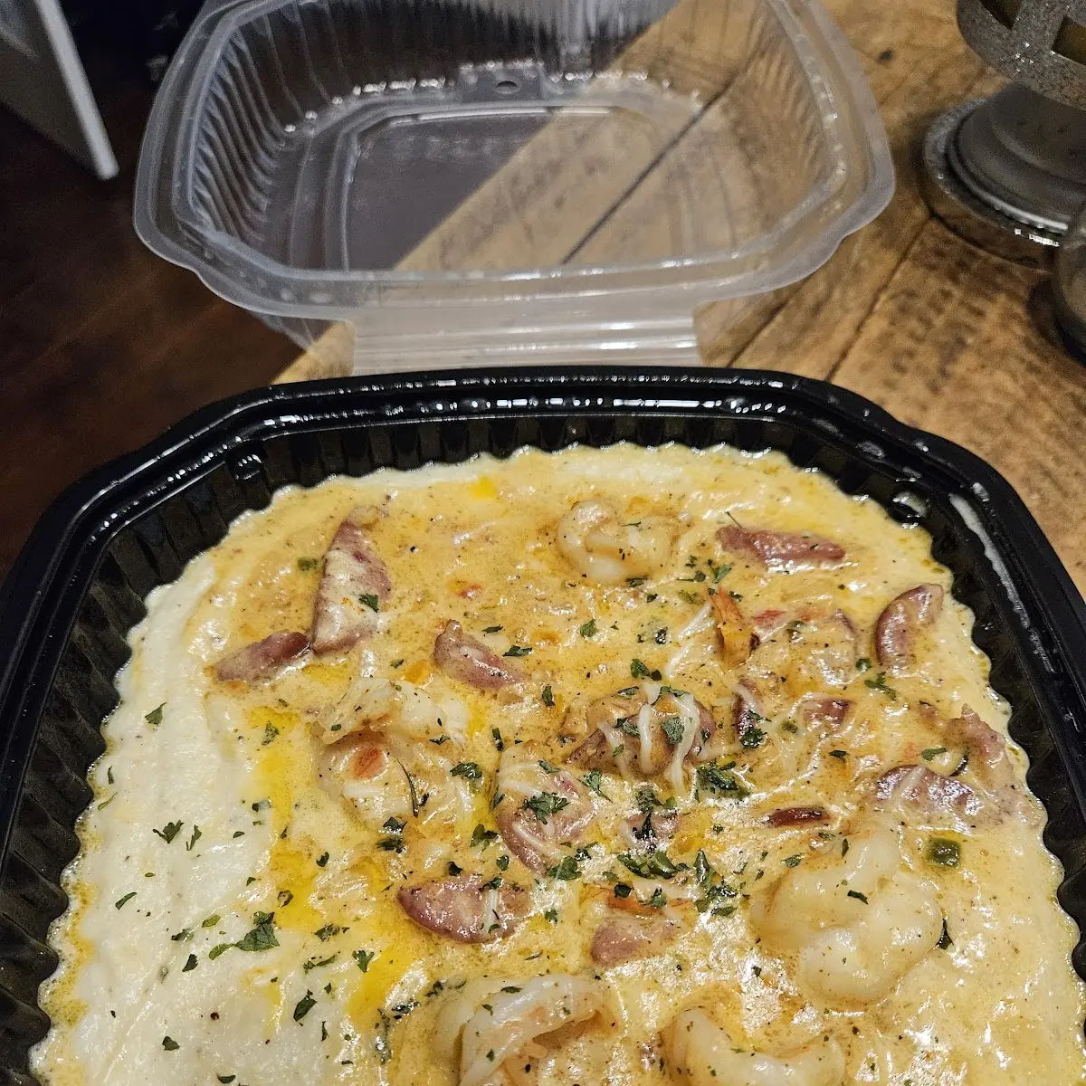 Shrimp and Sausage Cheese Grits