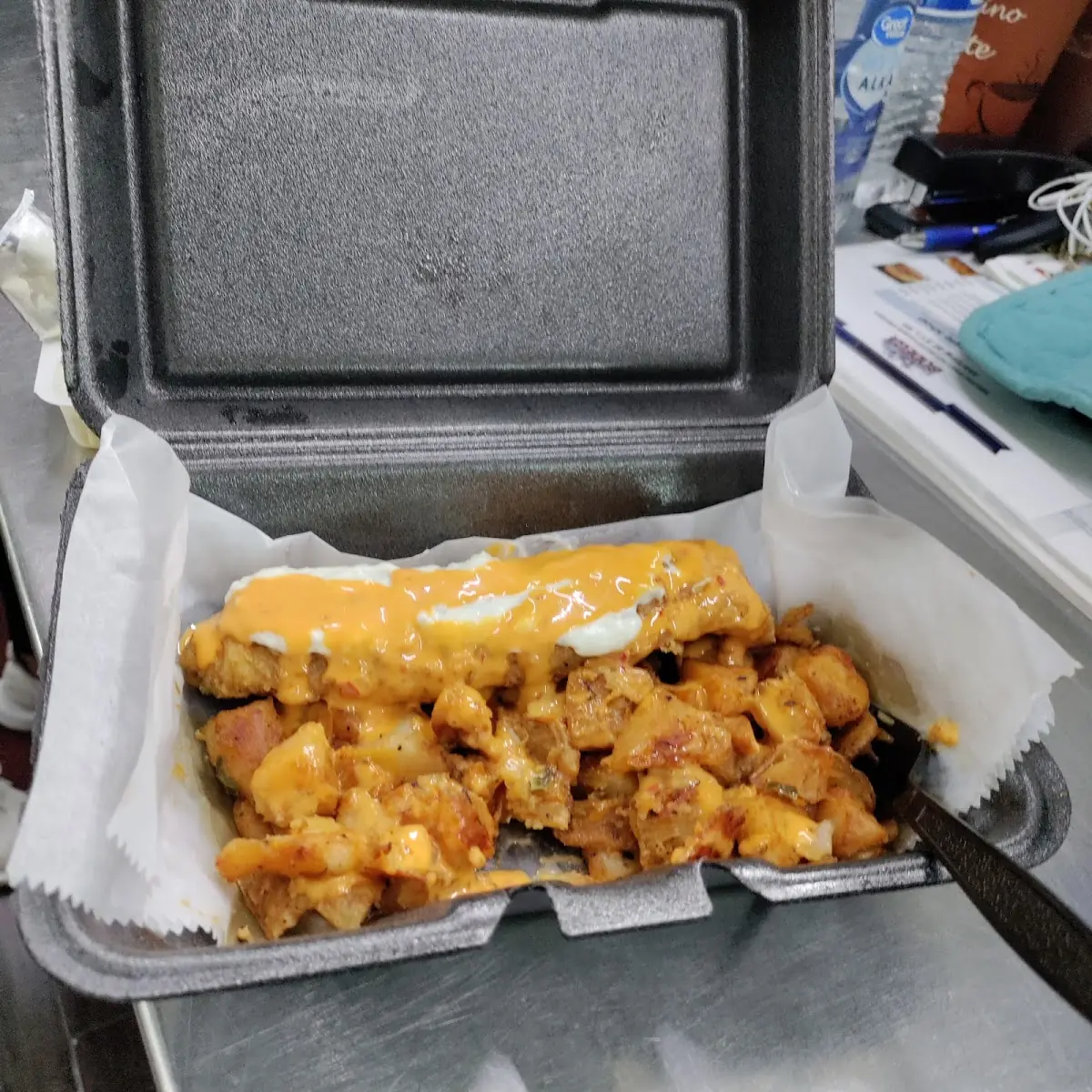 Whitening Fish and Home Fries Sides