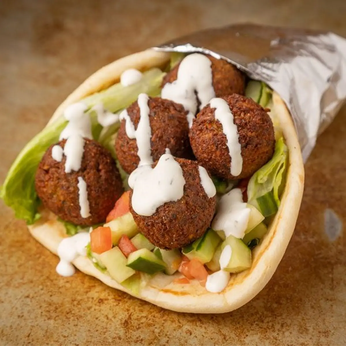 Kofta Kebab on a Pita