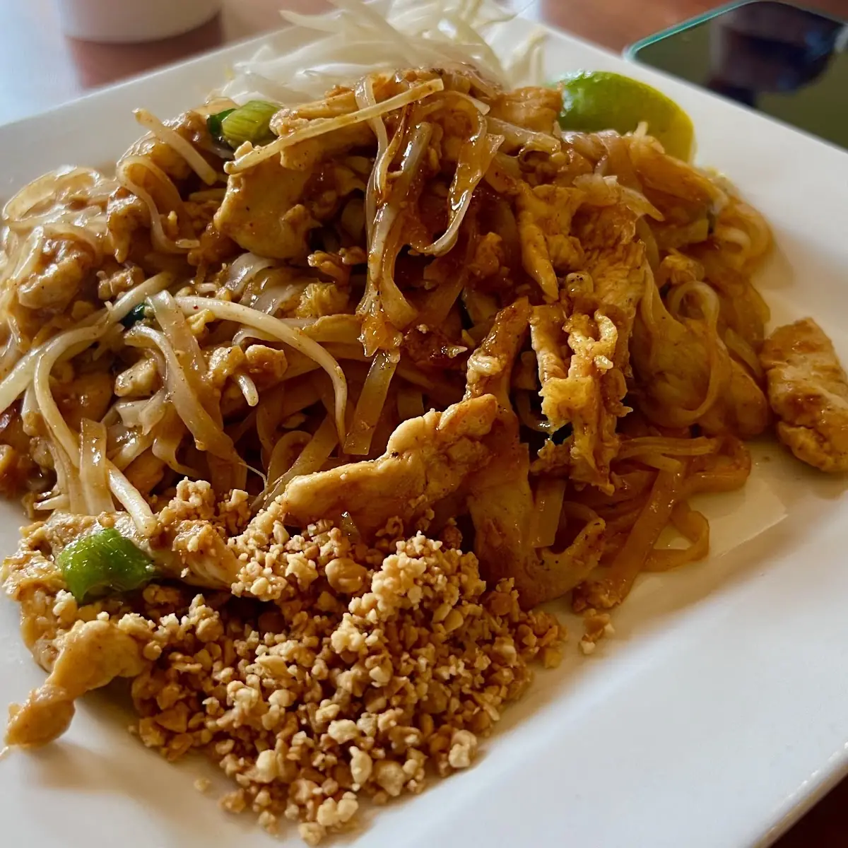 Lemongrass Chicken Pad Thai