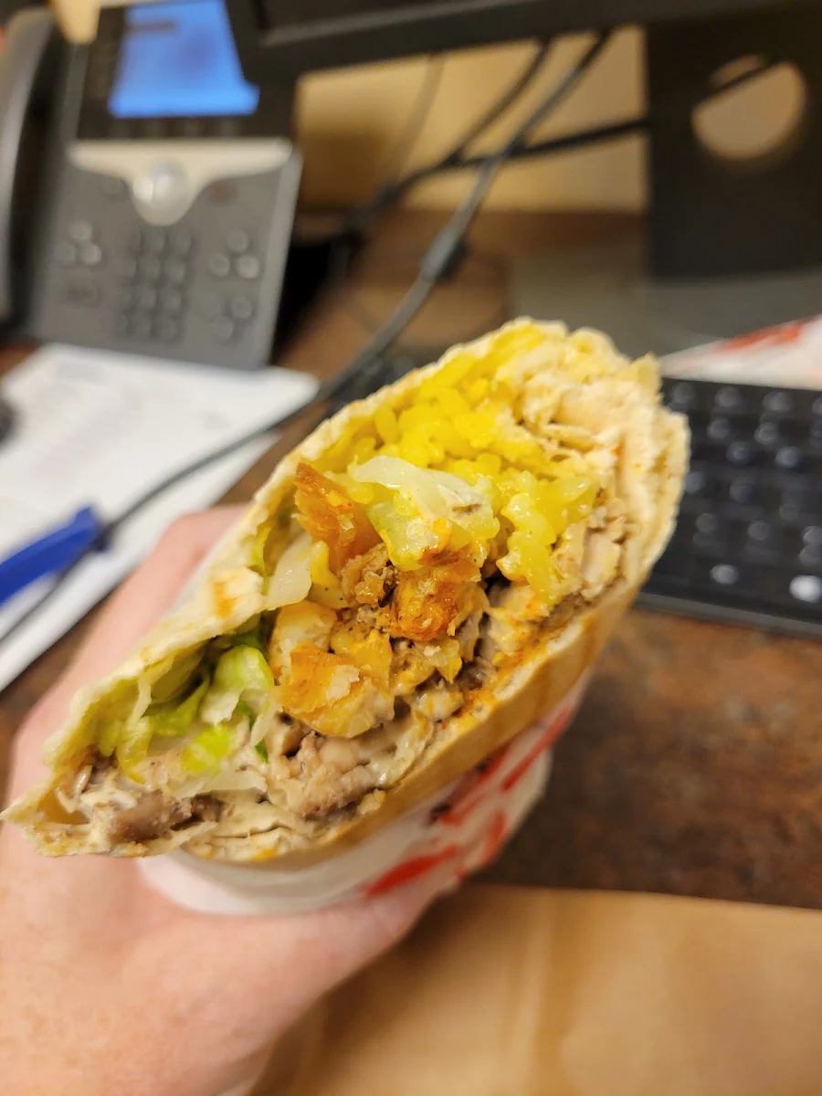 Chicken Wrap with Rice Inside, Osmow's Shawarma