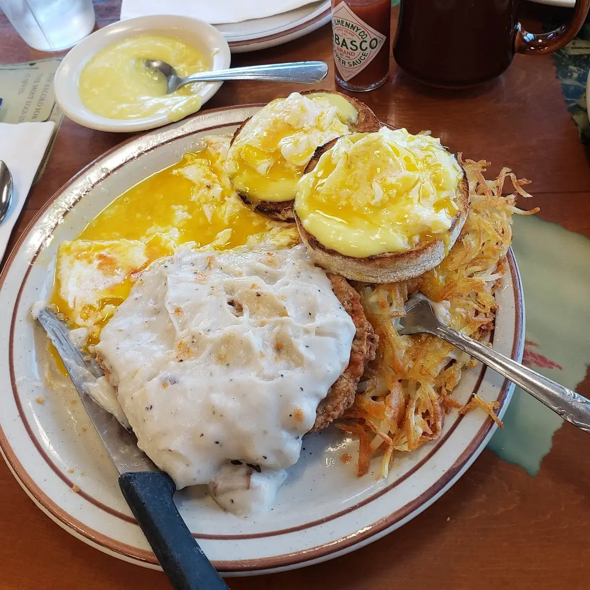Bacon Eggs and Country Potatoes