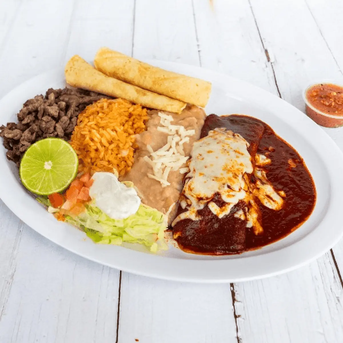 Nacho Size Rice or Refried Beans